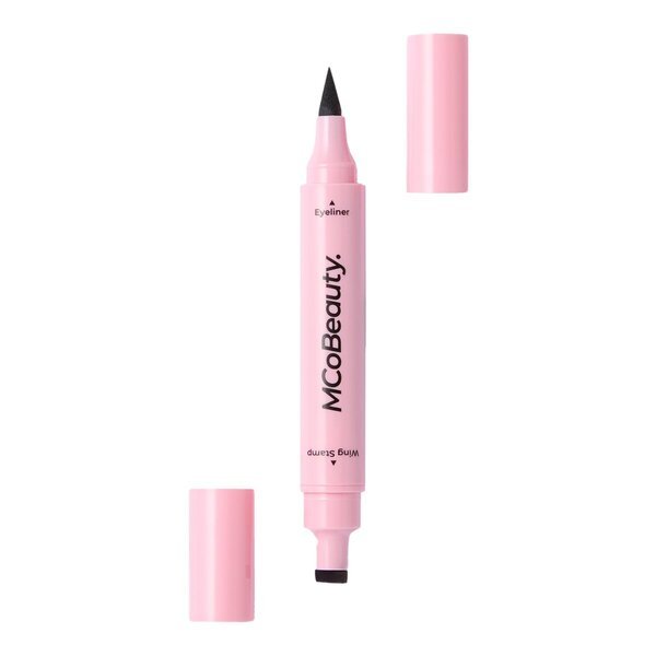 MCoBeauty melnais spārnoto acu zīmuļu zīmogs un šķidrais laineris duets<br>3ml