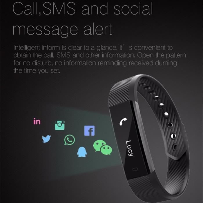 Bluetooth Smartwatch Armband - ELENXS - ID115 - 0,86