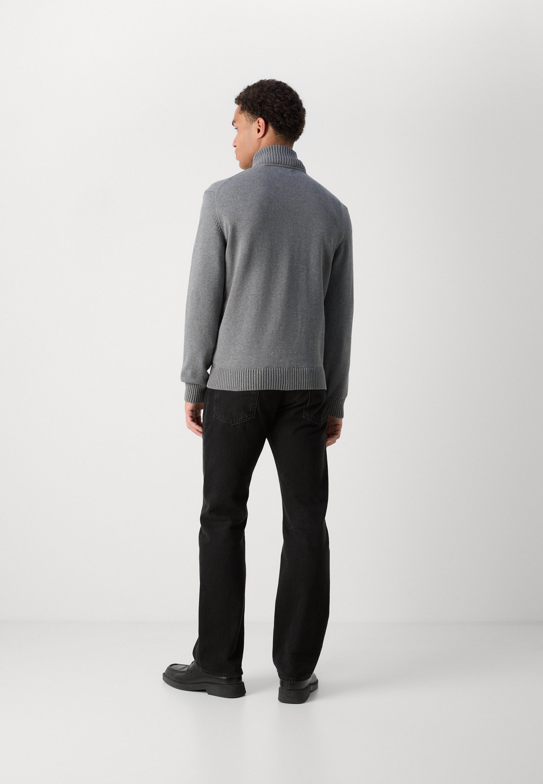 GANT CASUAL HALF - Maglione - grigio scuro mélange