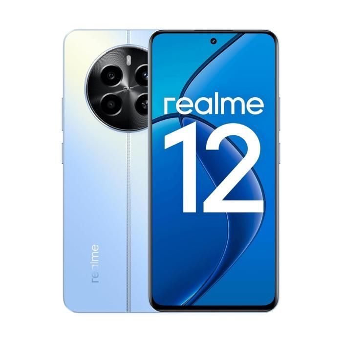 Téléphone mobile - REALME - Realme 12 4G - 8 Go RAM - 256 Go - Écran AMOLED 120 Hz