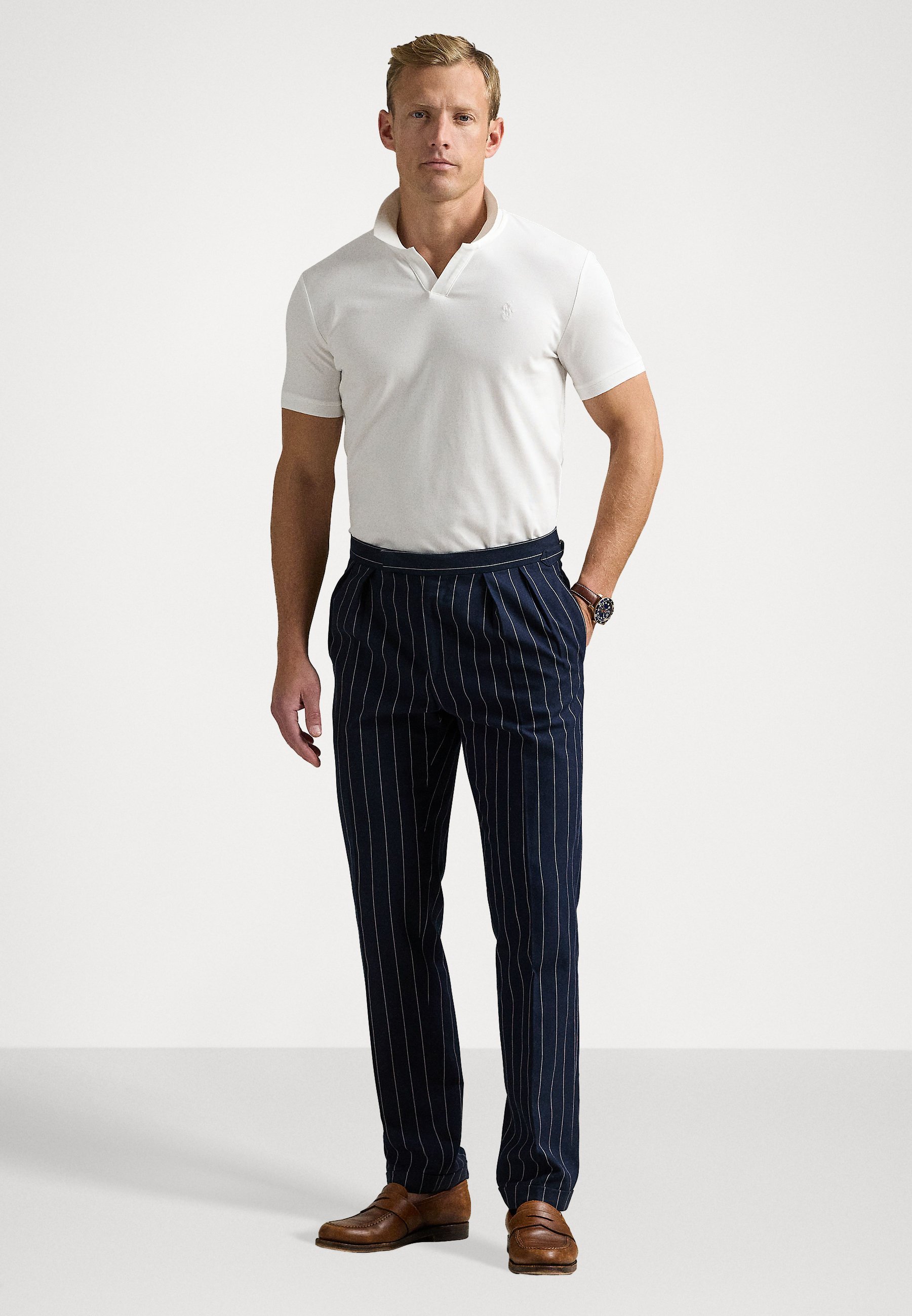 Polo Ralph Lauren CUSTOM SLIM FIT STRETCH - Poloshirt - wit