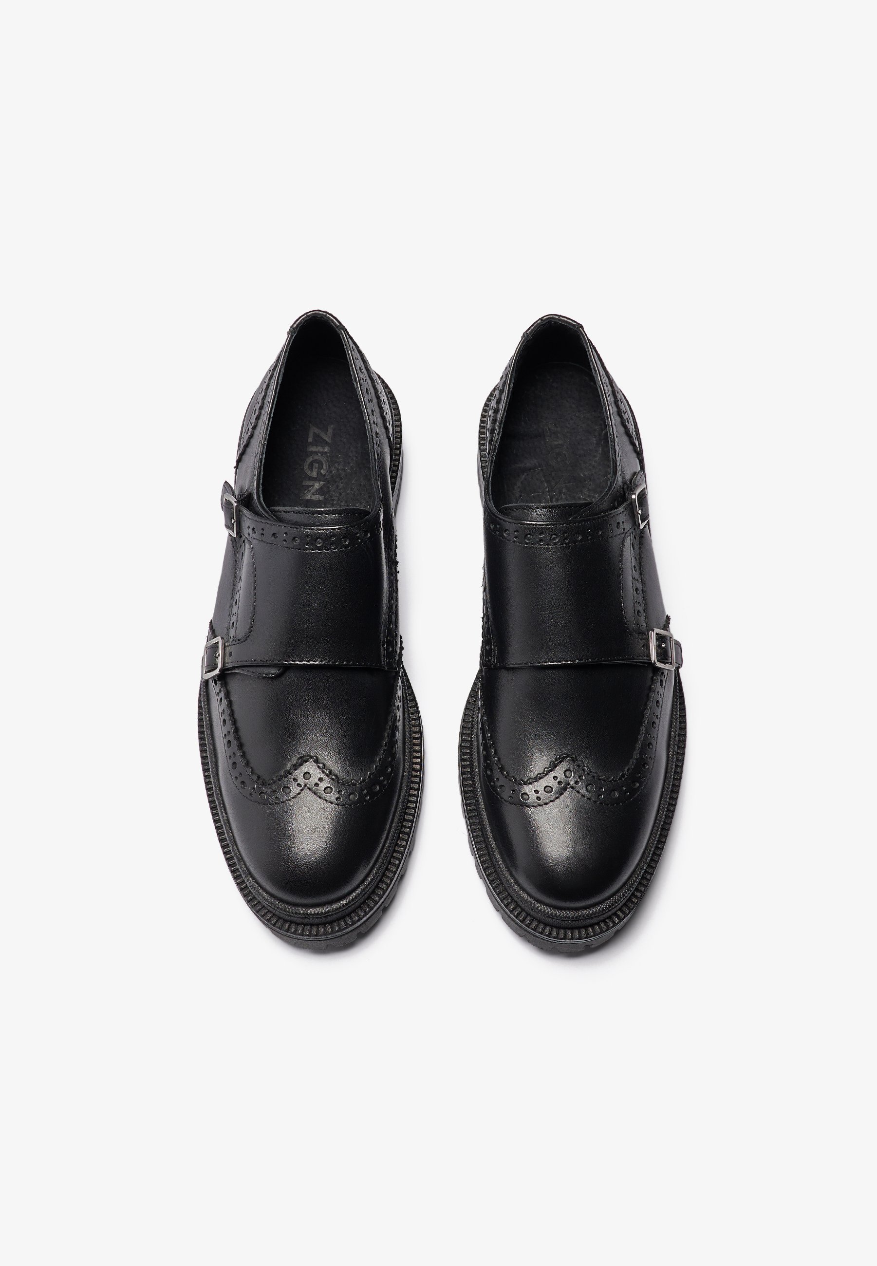 Zign LEATHER - Instappers - zwart