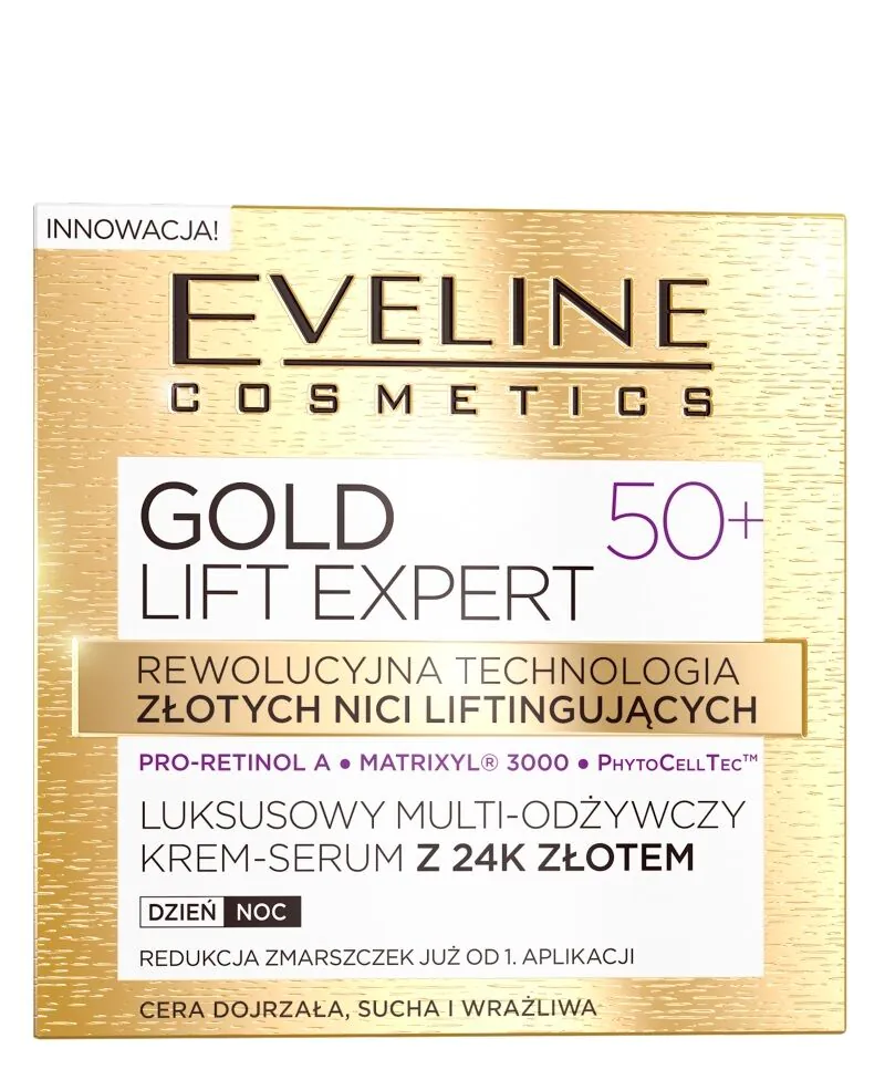 Eveline Gold Lift Expert Krem do twarzy 50+ Dzień/Noc