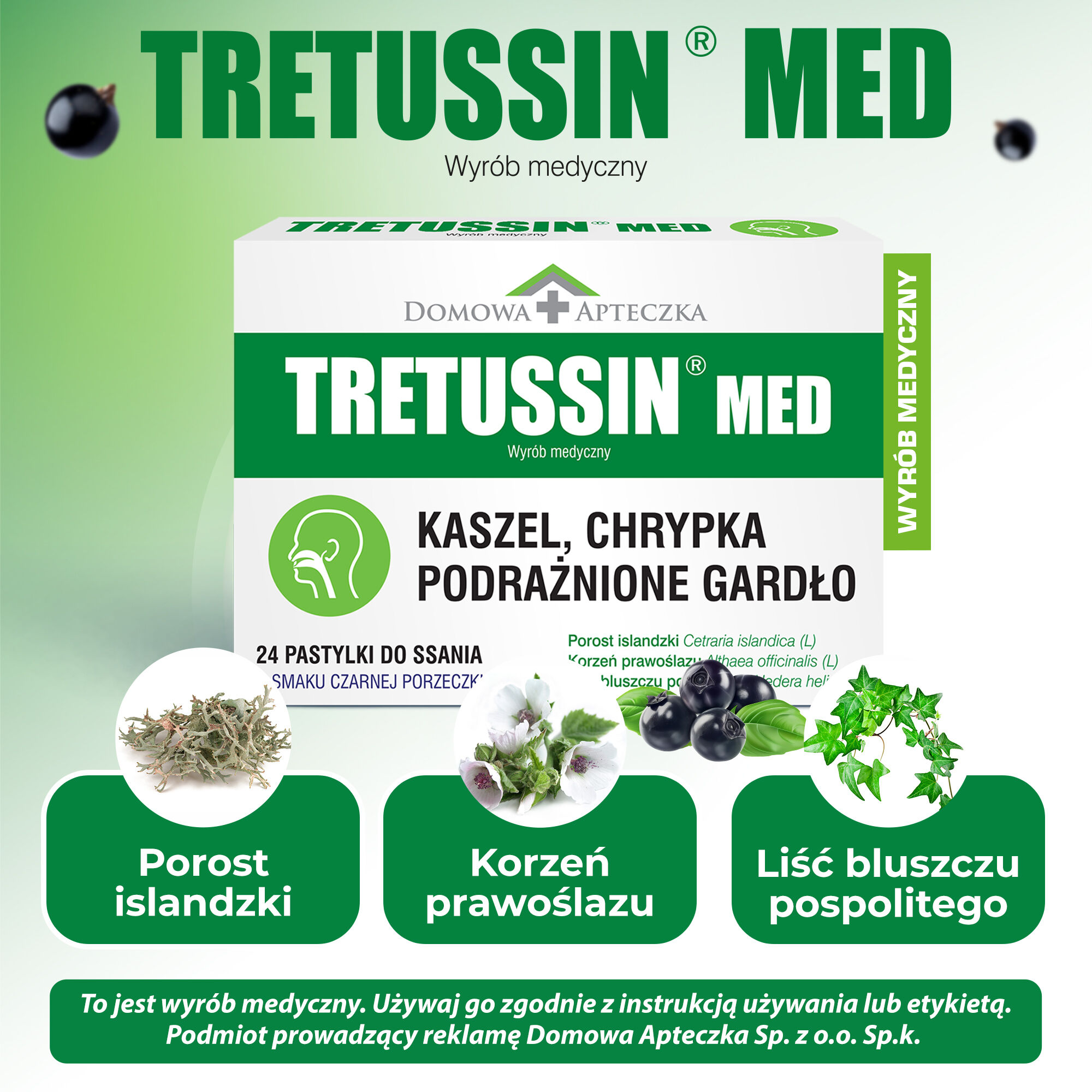 Tretussin med Home Ensiapupakkaus