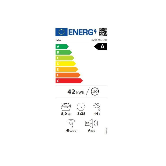 Lave linge hublot HAIER LAVE LINGE HAIER HW80-BP14929A-S