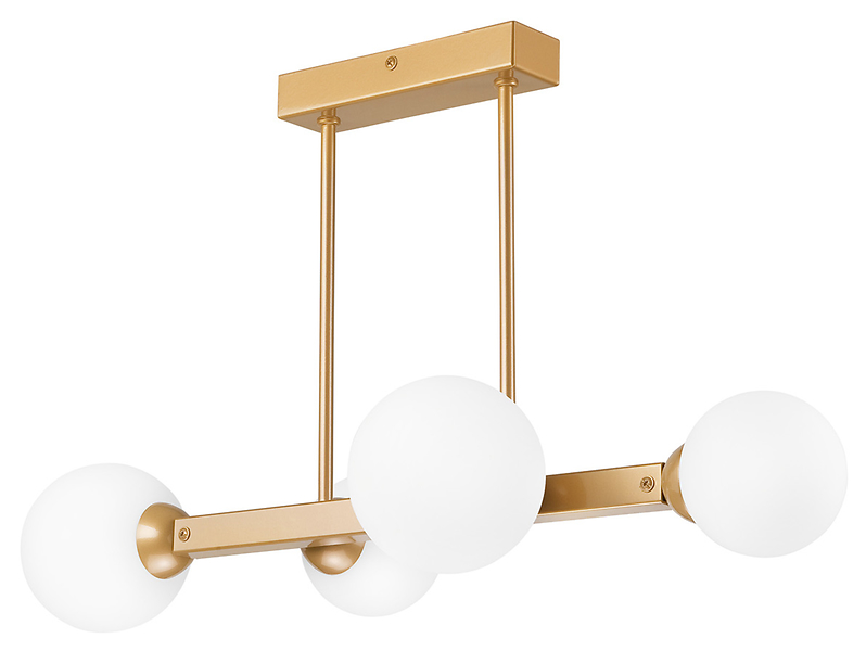 Lampa wisząca Astro 4-punktowa stalowa złota