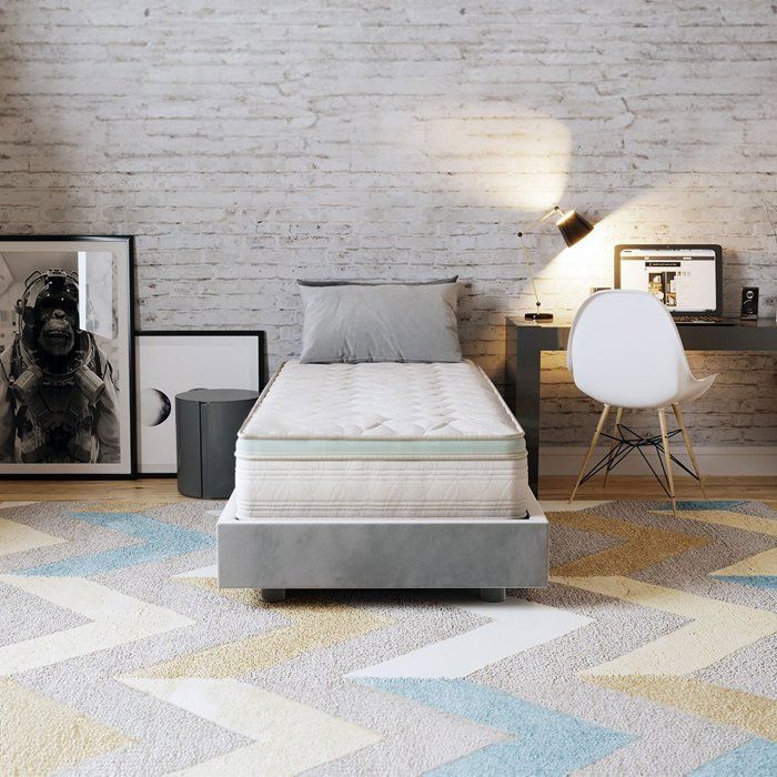 Aloe-Vera-Matratze 120 x 190 cm | Höhe 27 cm | Memory-Schaum | Hypoallergen | Premium-Qualität | Rückenstütze | Fester Liegekomfort