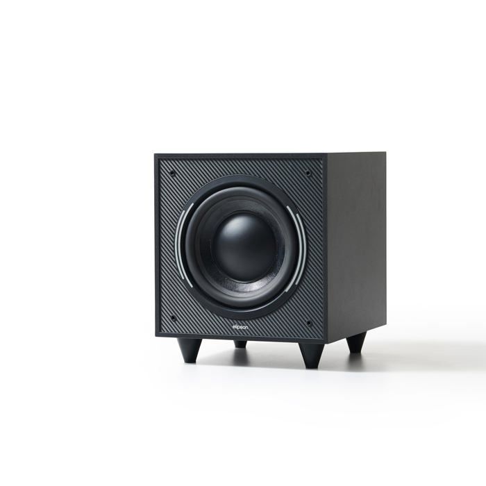 Caisson de basses - Elipson - Horus 8S - Noir Carbone - 150 W RMS - Haut-parleur 20 cm