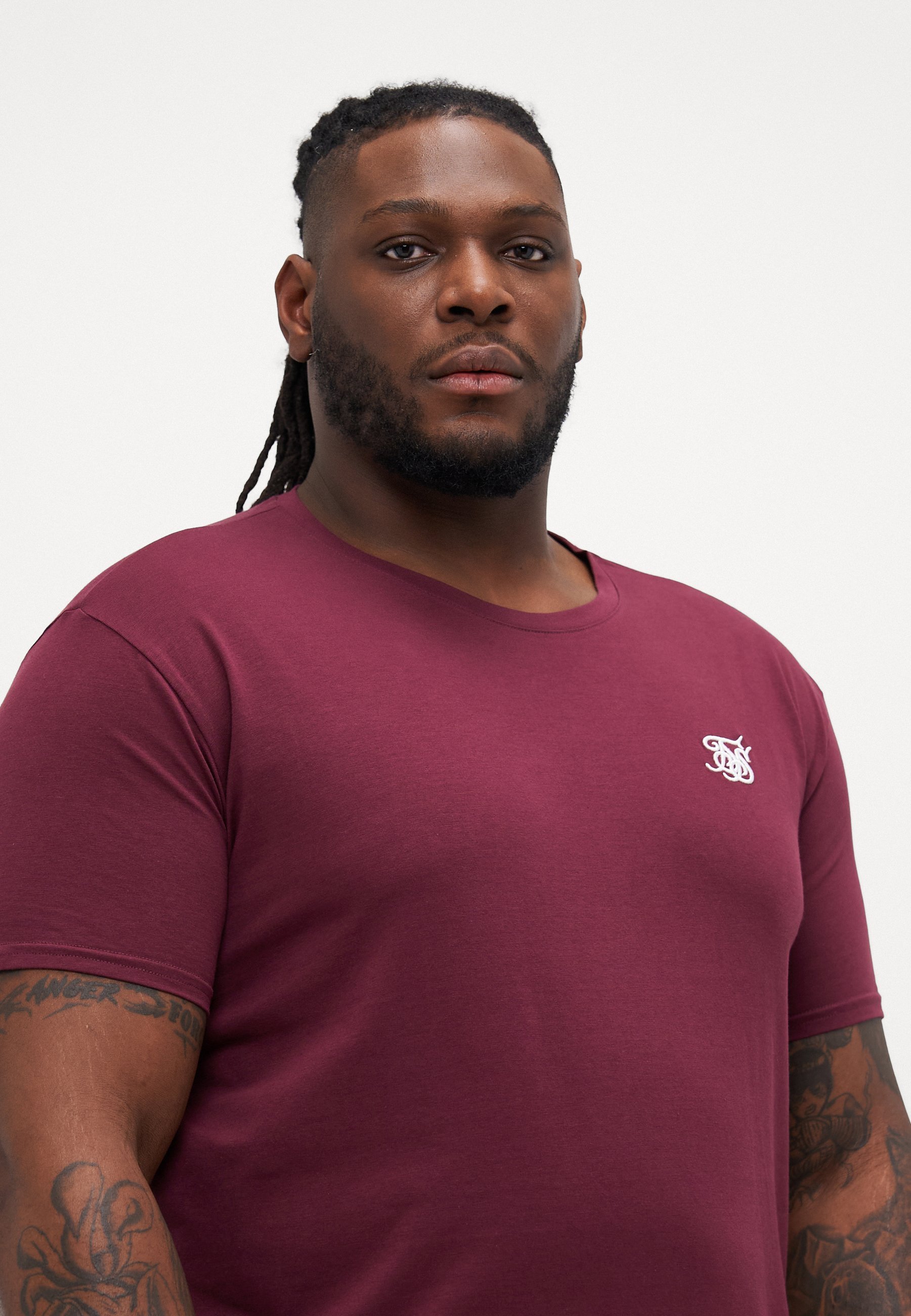 T-shirt da palestra SIKSILK EXTENDED - T-shirt basic - bordeaux