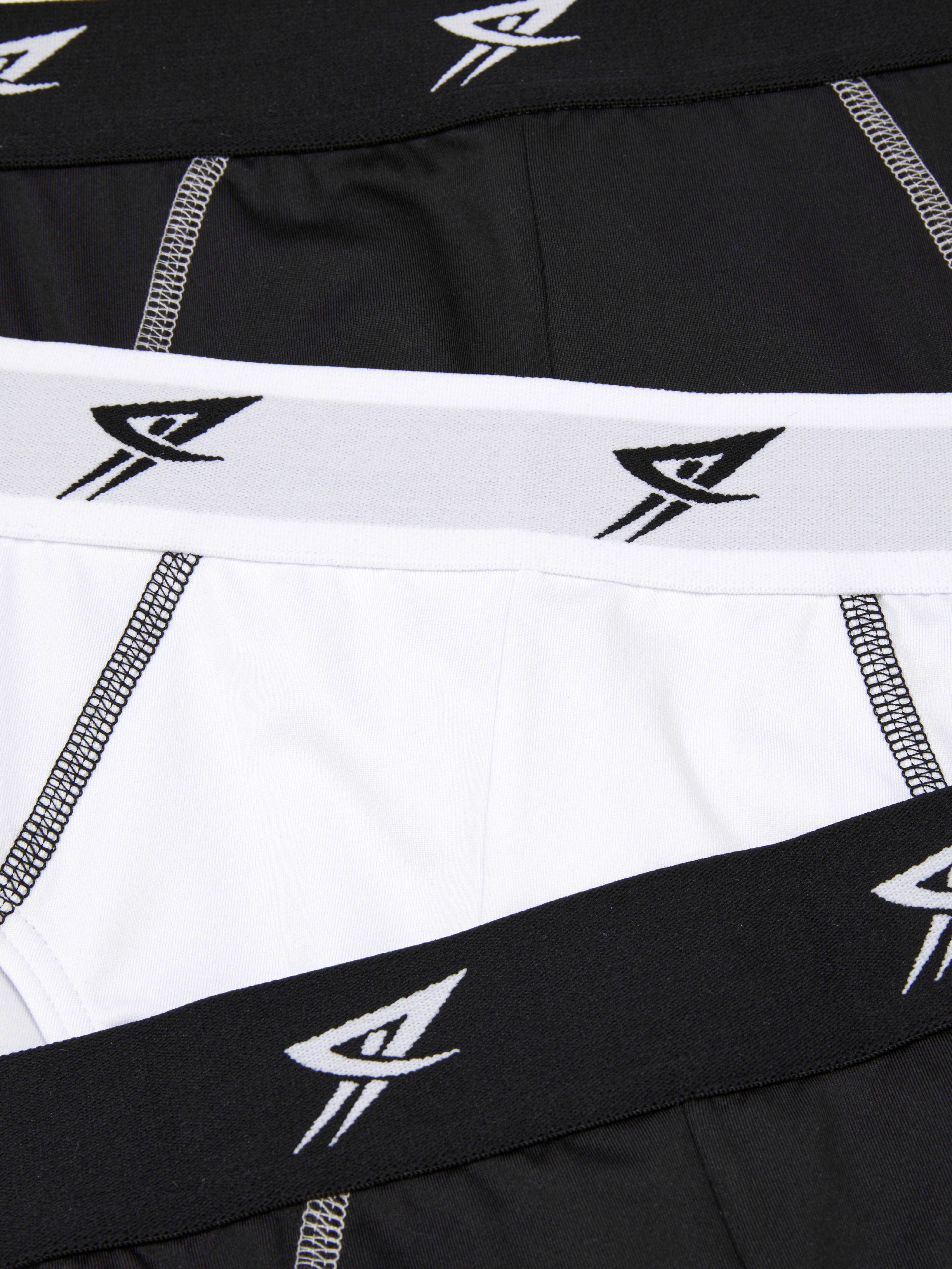 Chiloți sport, set de 3 bucăți Multipack cu elastic și talie elastică cu logo