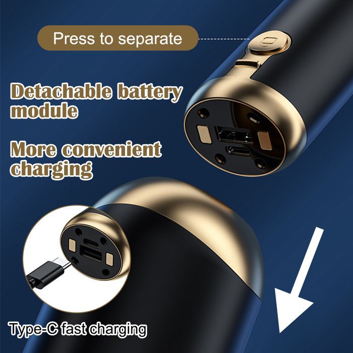 Handheld Vacuum Cleaner - GIGICIAL - Portable - 12000 Pa - Cordless - 4000 mAh