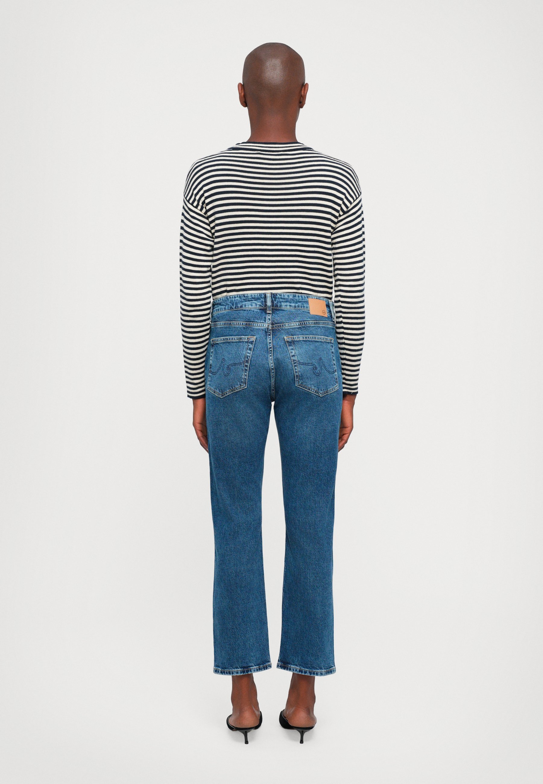 AG Jeans AMERICAN MID RISE - Jeans med rette ben - black