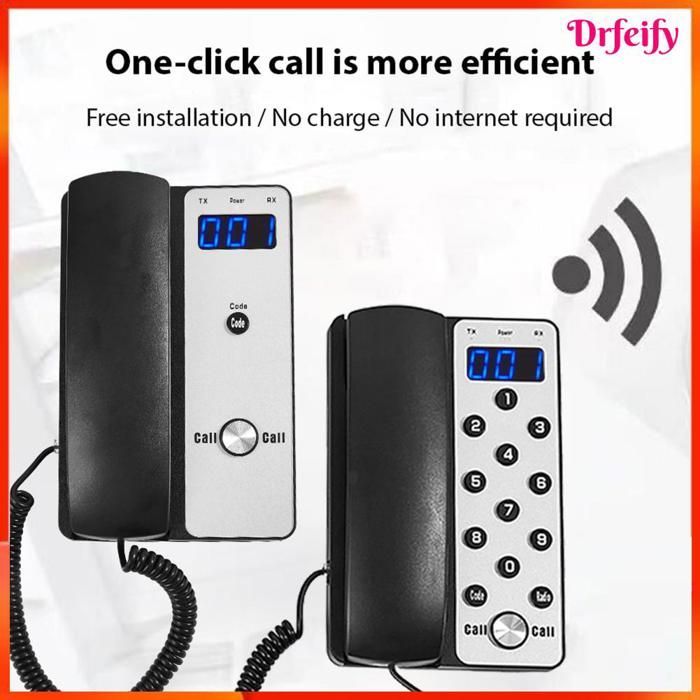Citofono wireless - AKOZON - Modello sconosciuto - 433 MHz - Plug-and-play - Fino a 99 ricevitori