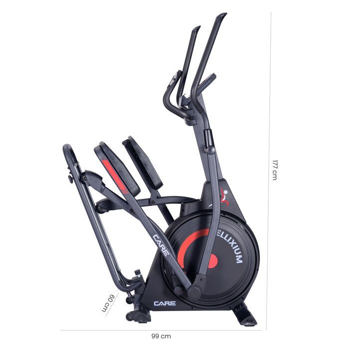 Vélo elliptique ELLIXIUM FD - CARE - pliable et connecté