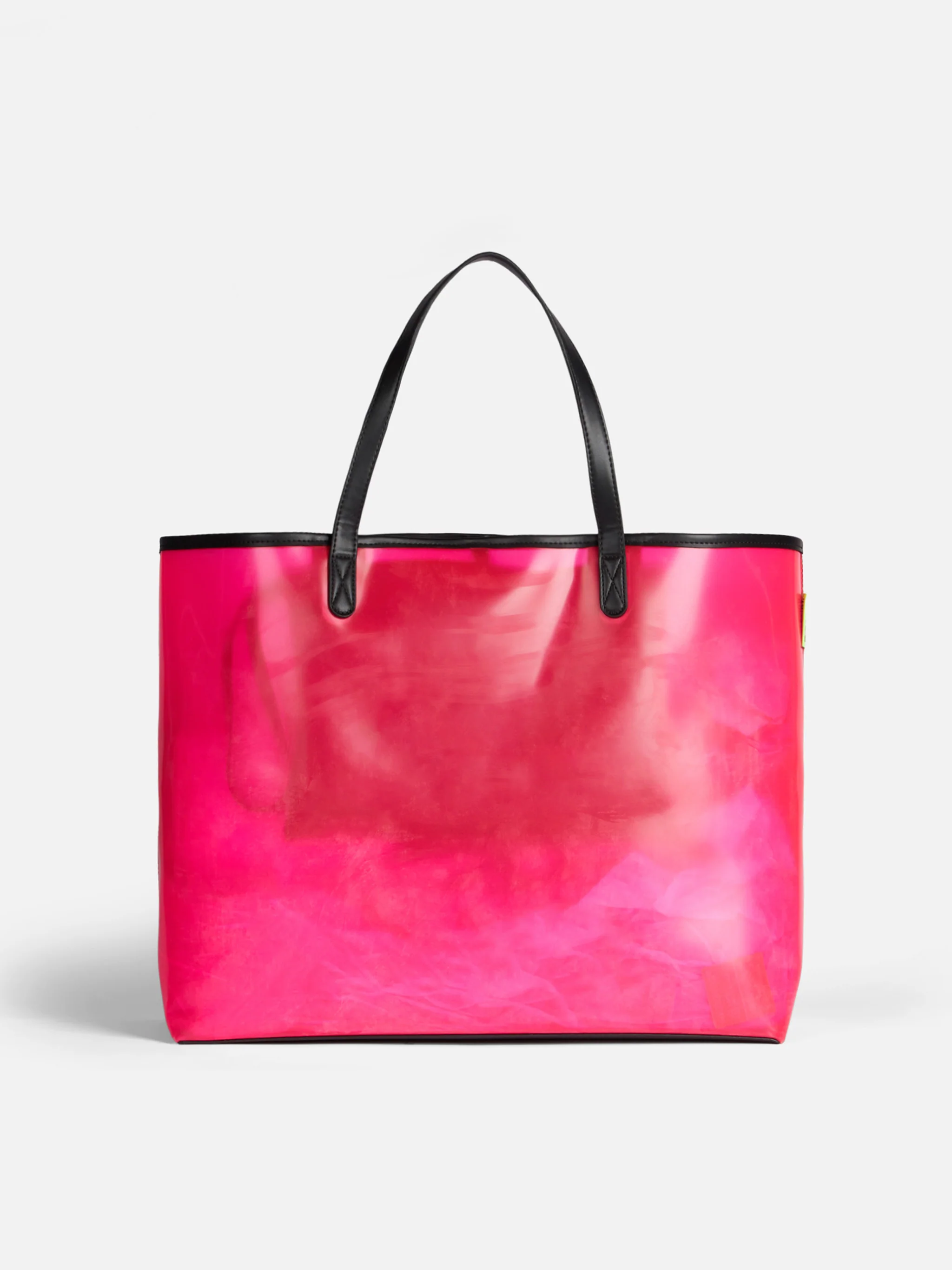 Transparante PVC-tas met zomerse uitstraling
