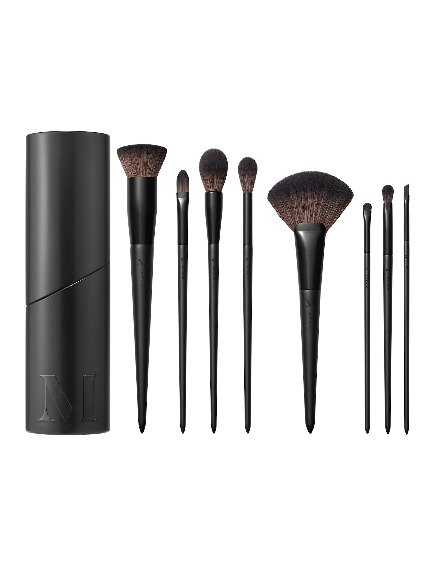 Set de 8 pensule pentru față și ochi Vegan Pro Series - Morphe
