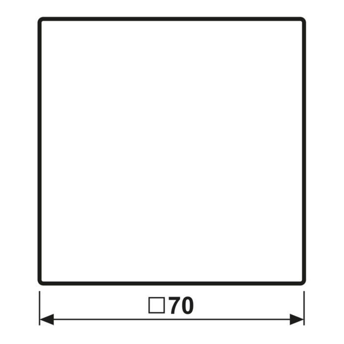 Jung Simple Cover for Two-Way Switch, Stainless Steel Push Button ES2990 1 pc(s)