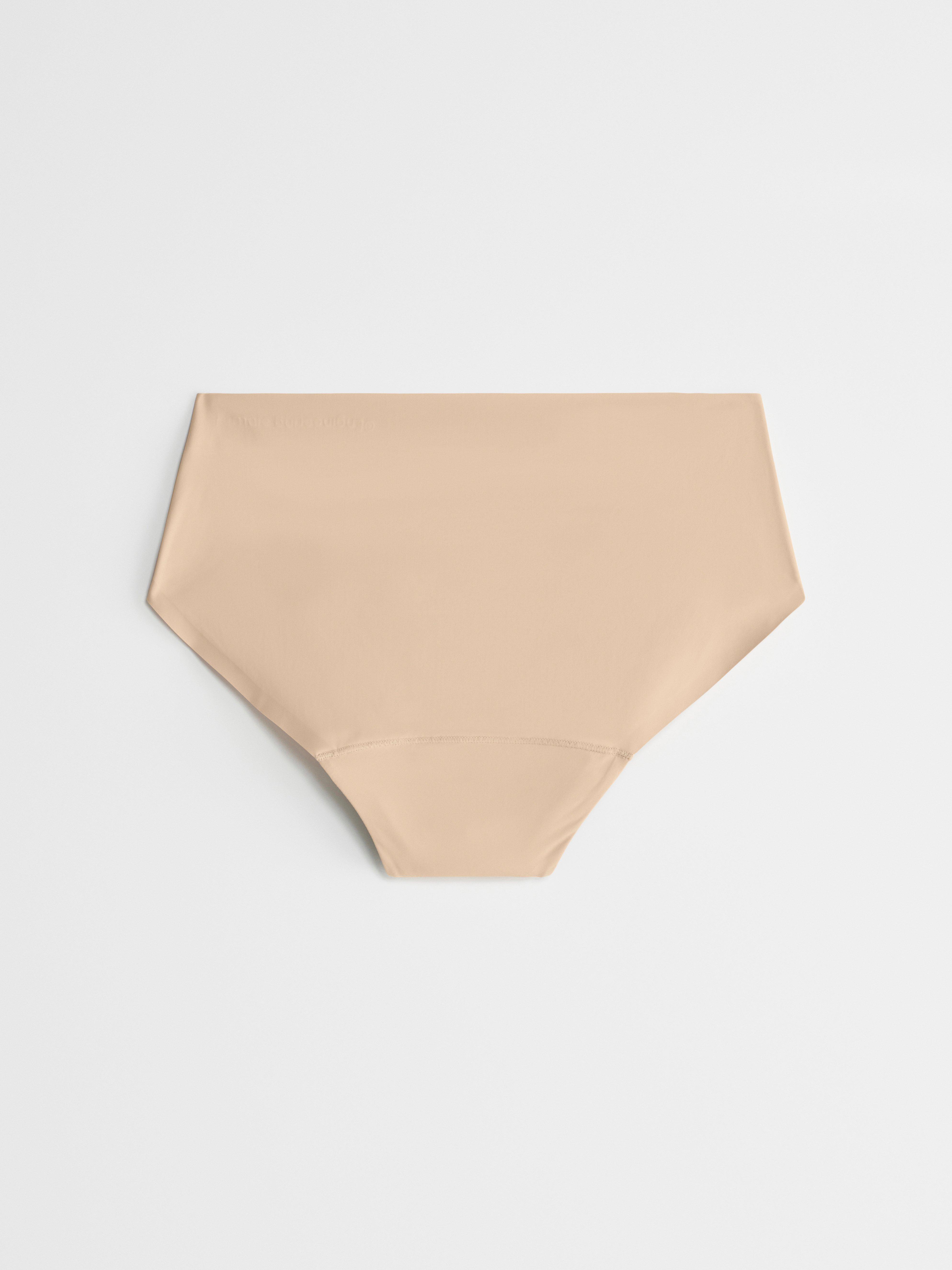 Menstruační kalhotky s vysokou absorpcí – obepínající boky – Female Engineering Beige