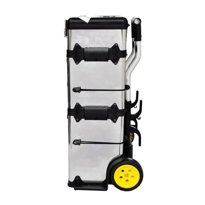 Caja de herramientas/maleta/cofre/unidad de almacenamiento rodante de 3 piezas, 92 cm