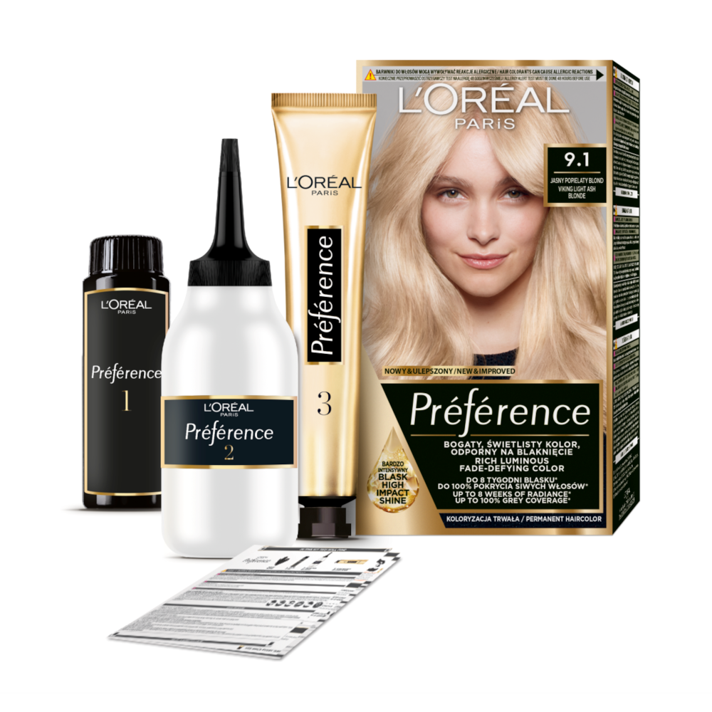 L'Oreal Paris matu krāsa Z2 1021 ļoti gaiša blonda opalescējoša Récital Préférence