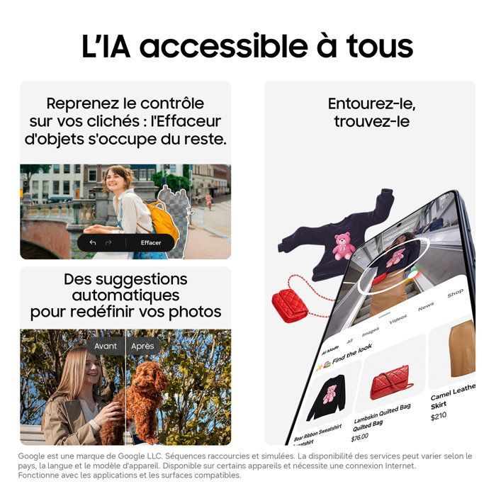 SAMSUNG Galaxy A37 5G AI Smartphone 256 Go Blanc - Version française