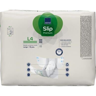 Abena Slip Premium High Performance Core Large pustende inkontinensbleie 18 enheter 18 enheter