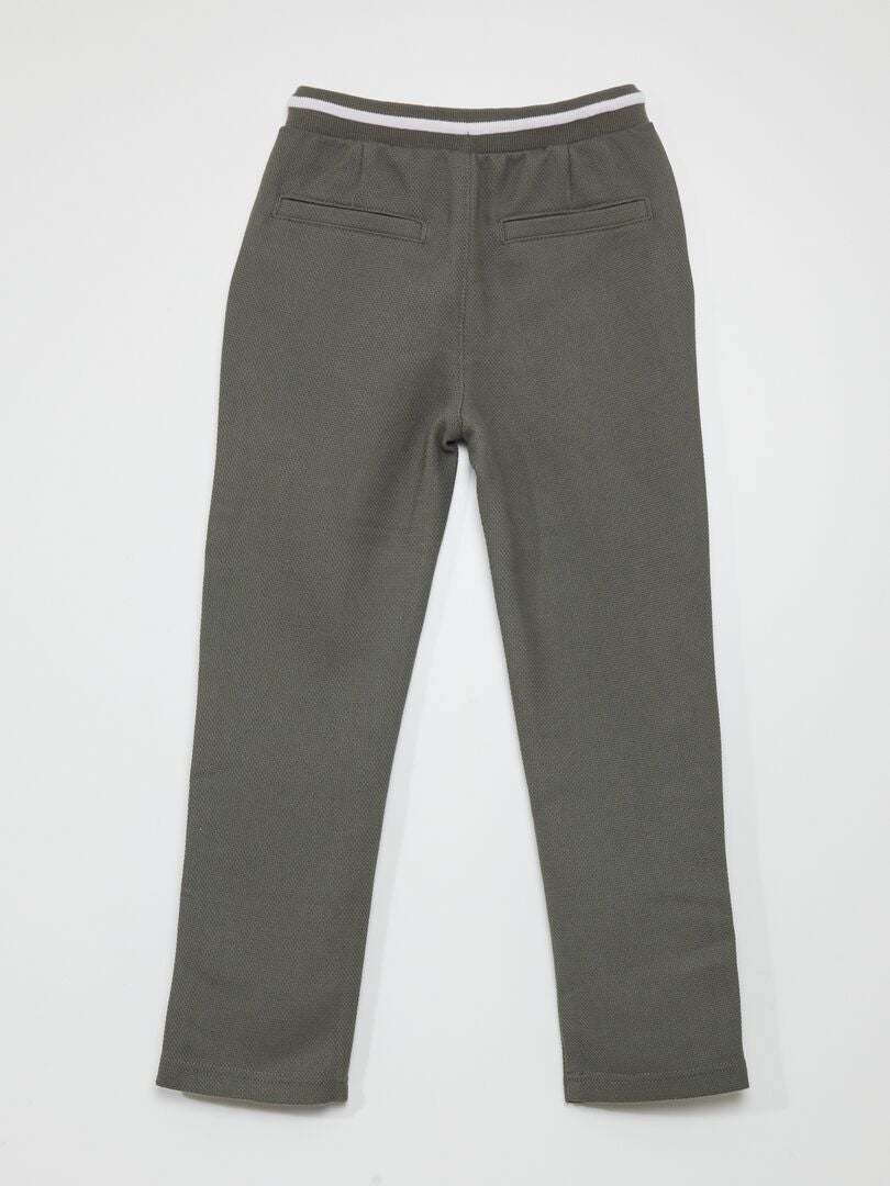 Joggingbroek in tweedstijl - GROEN