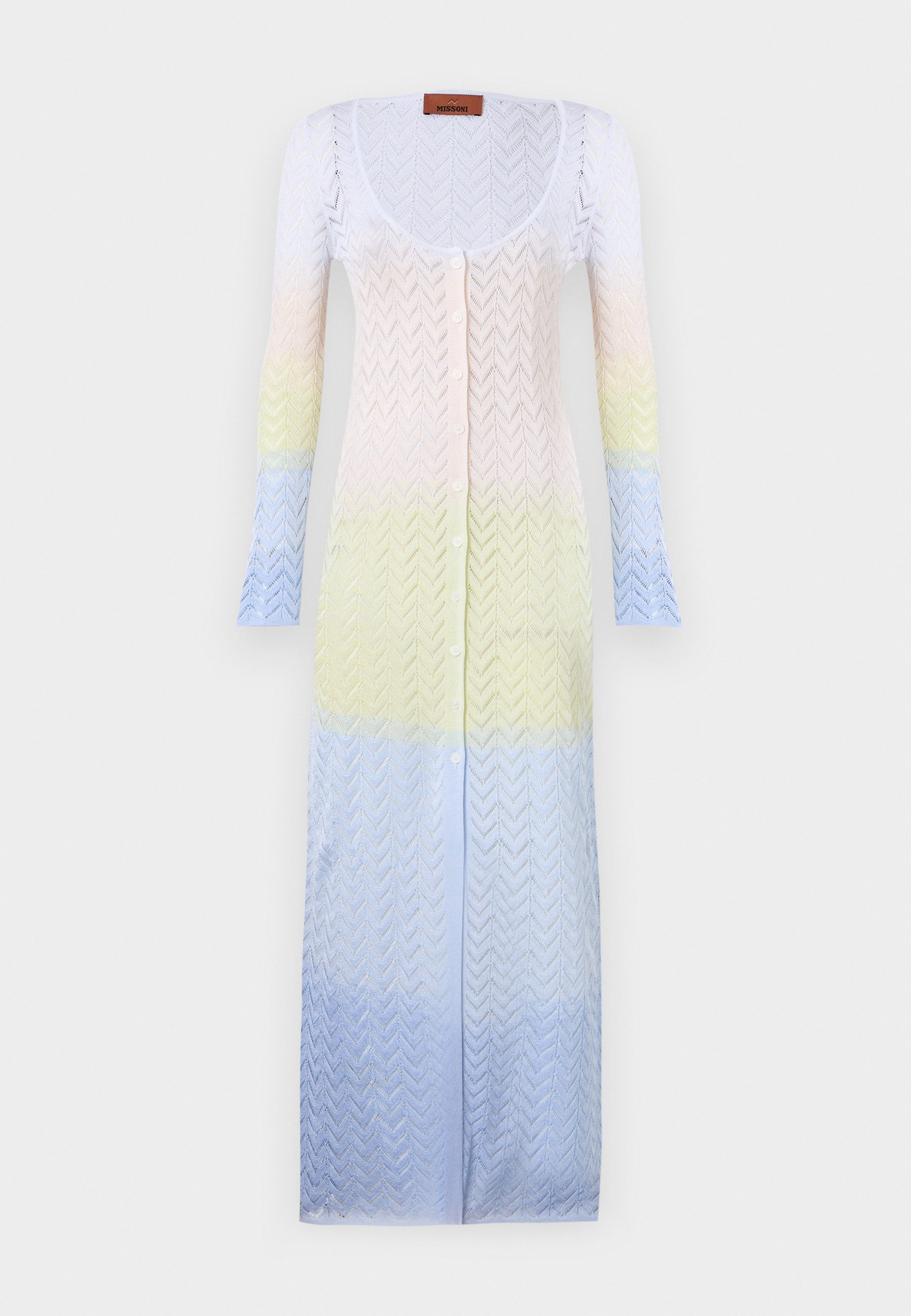 Sukienka Missoni Jumper - jasnoniebieska/limonkowa/kremowa