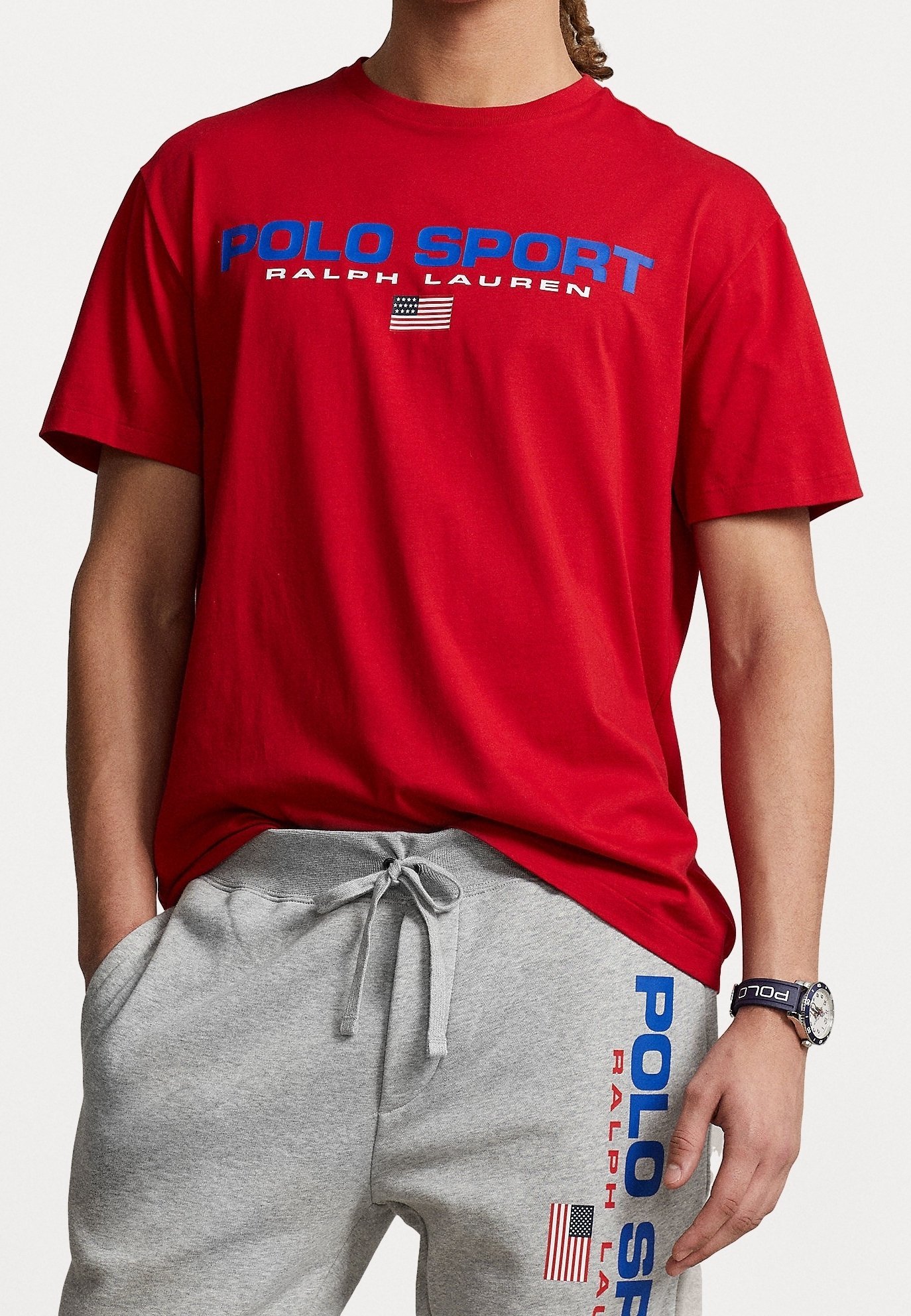 Polo Ralph Lauren T-shirt met print - rood