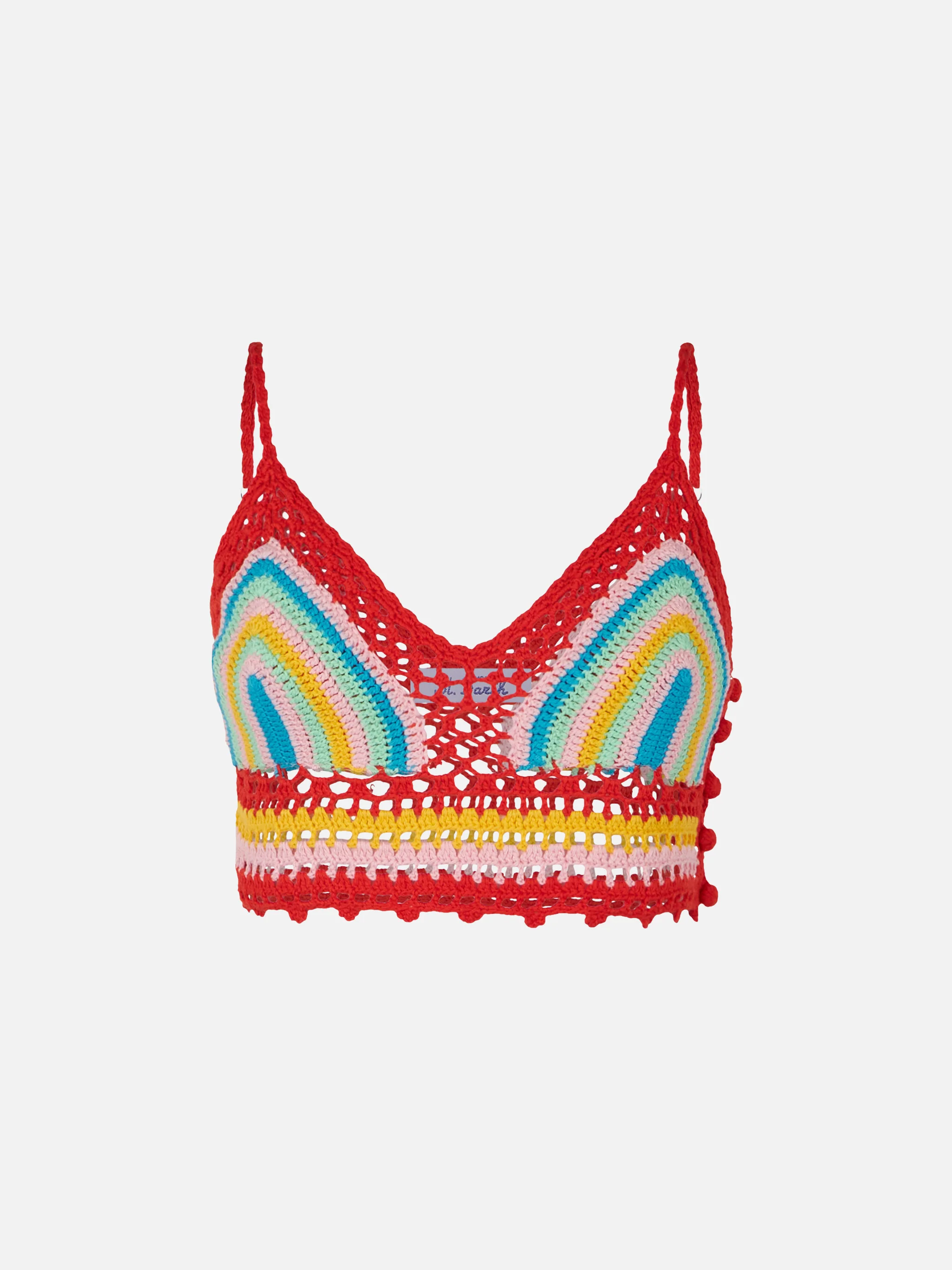 Multicolor gehaakte top