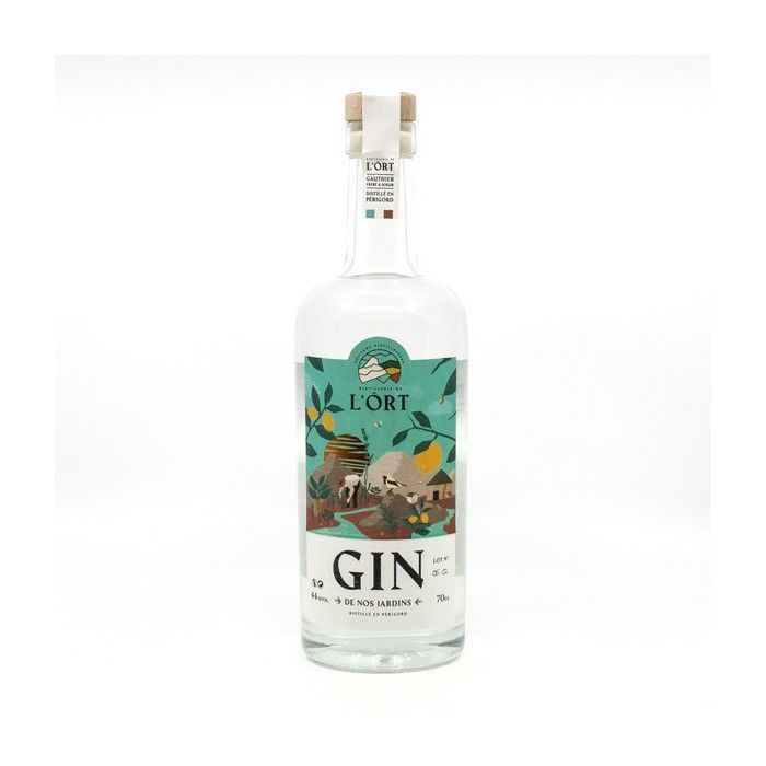 Gin de Nos Jardins Distillerie de l'Ort 44° BIO 70cl