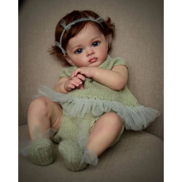 Bambola Reborn - Tutti - 60CM - Dipinta in 3D - Corpo morbido - Realistica