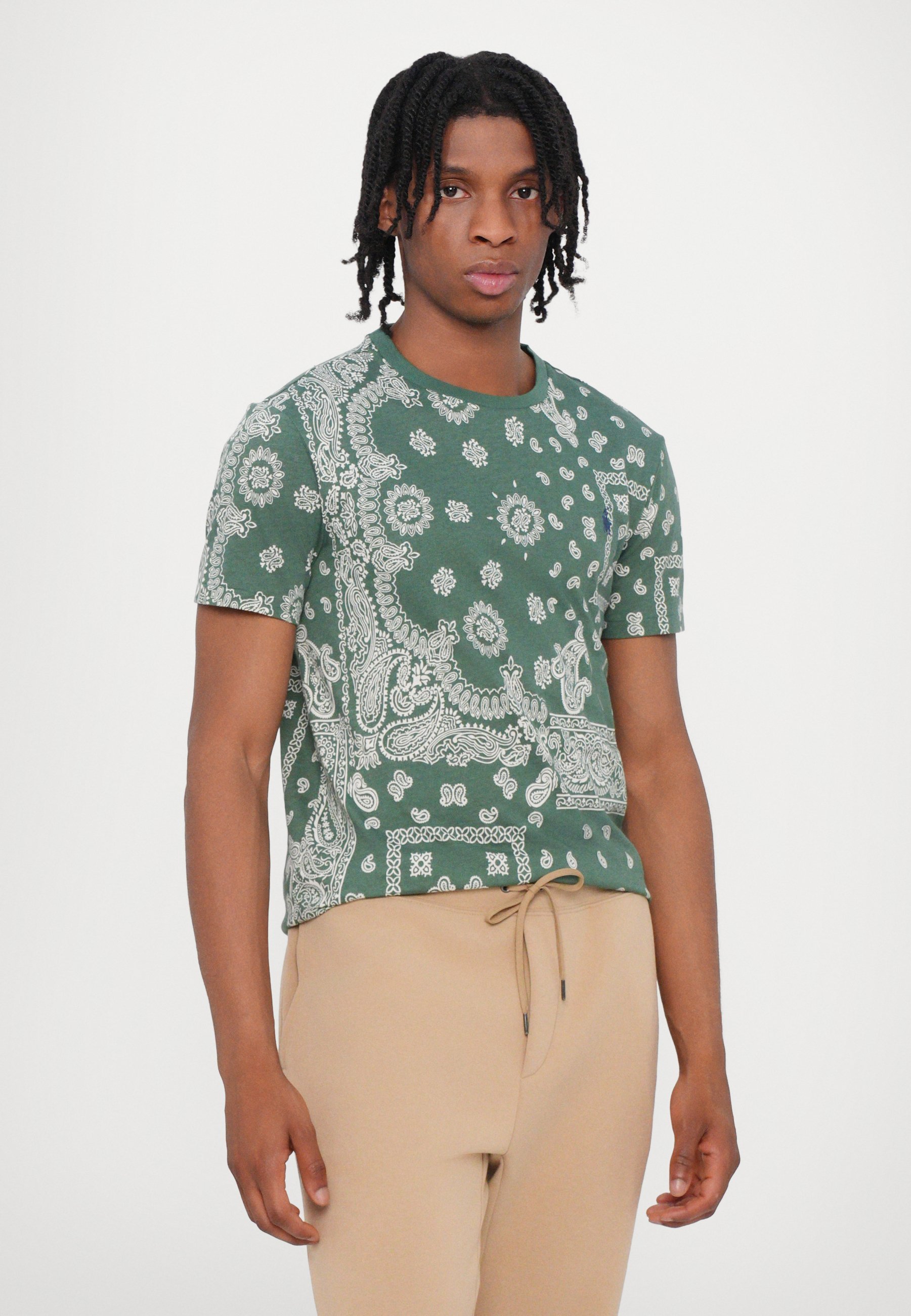 Polo Ralph Lauren T-shirt met korte mouwen en print - gewassen bosgroen