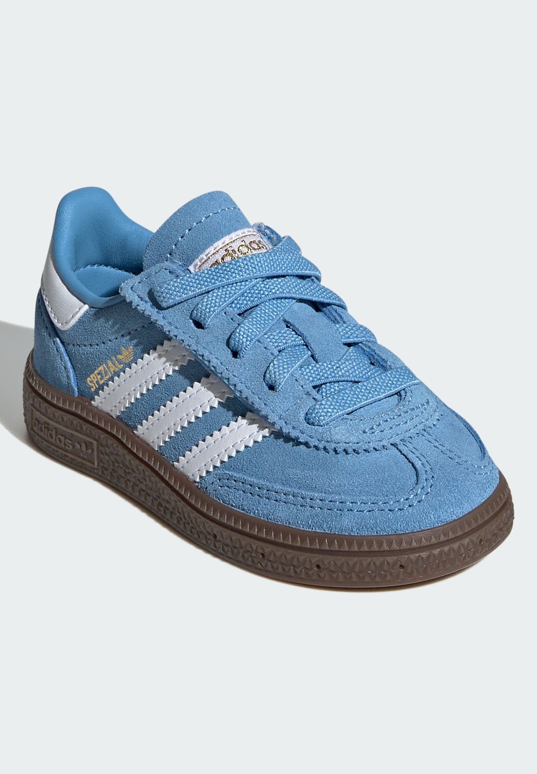 adidas Originals HANDBALL SPEZIAL UNISEXE - Chaussures bébé - bleu clair, semelle extérieure blanche en gomme