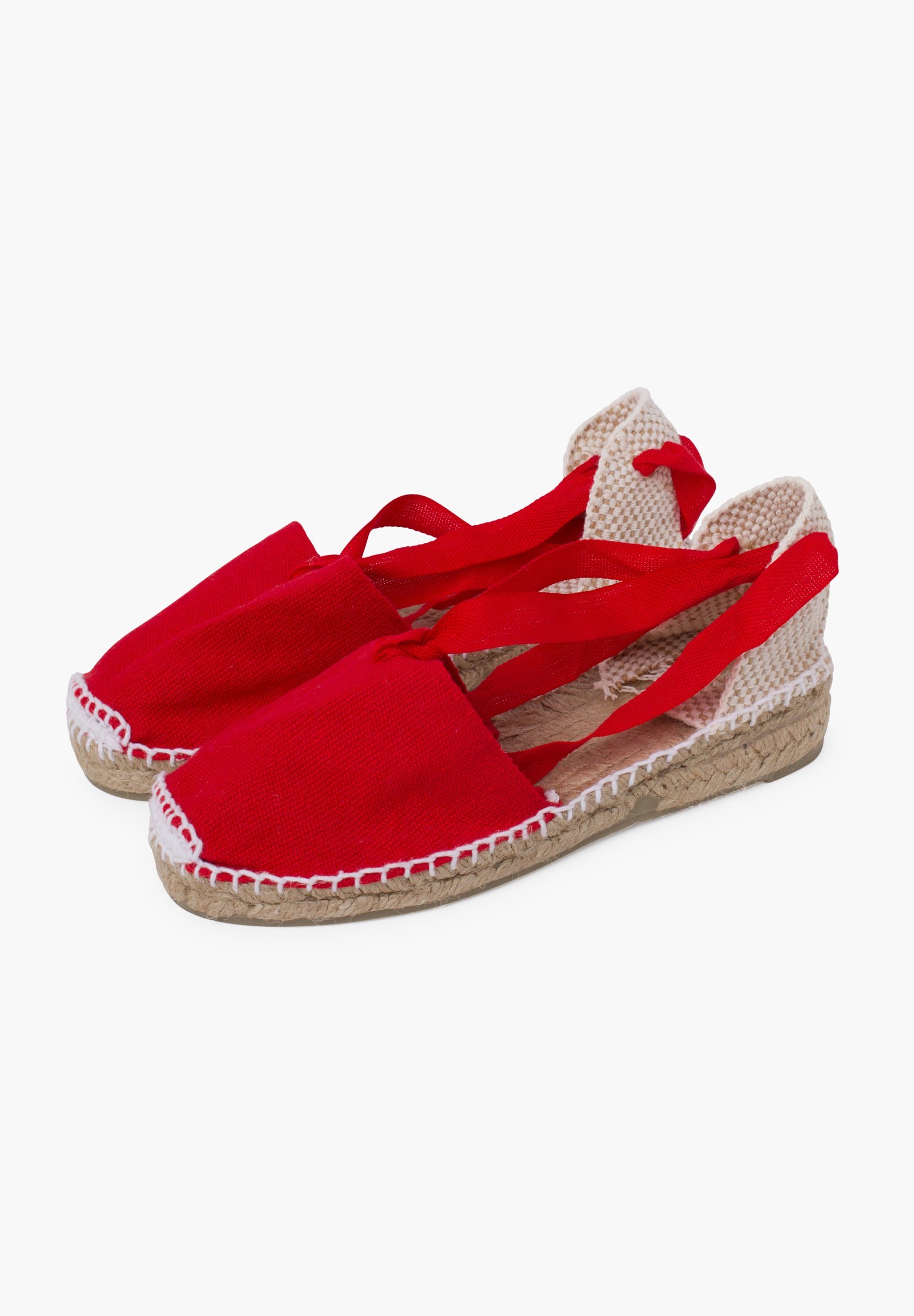 Effen Valenciaanse sandalen - rood