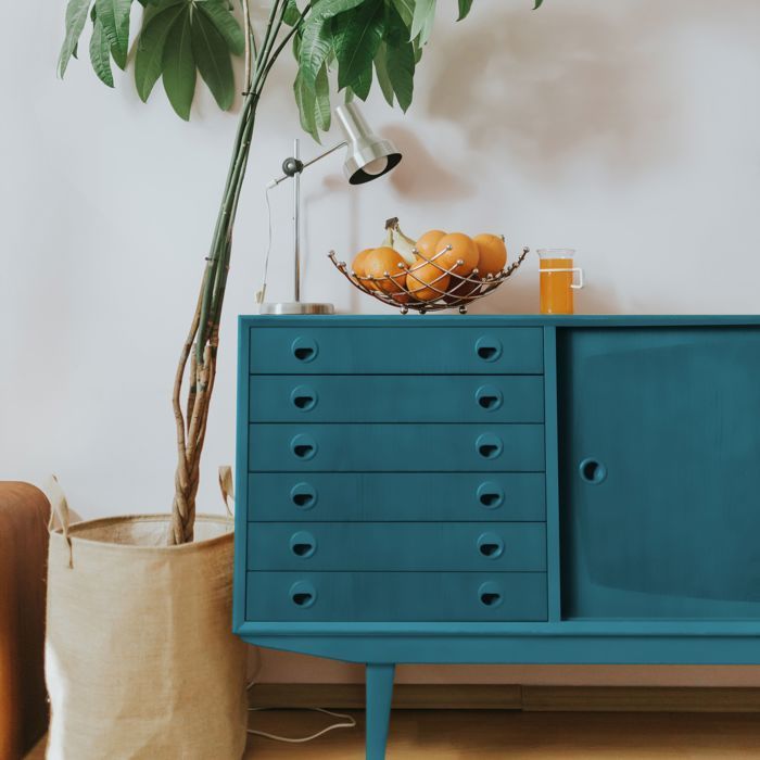 Furniture and object paint - Ainhoa Blue - Satin finish - Ripolin - 0.5L