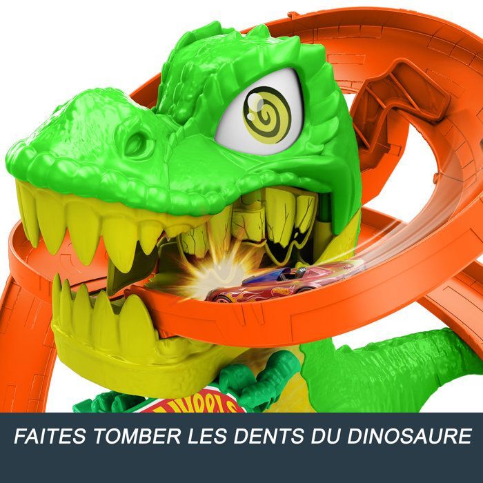 Hot Wheels-T-Rex Bataille De Feu-Coffret Dinosaure Avec Camion - 4 ans+- JBM73