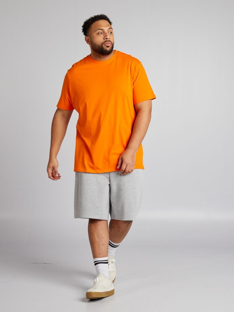 Bermudas estilo jogger en piqué - GRIS