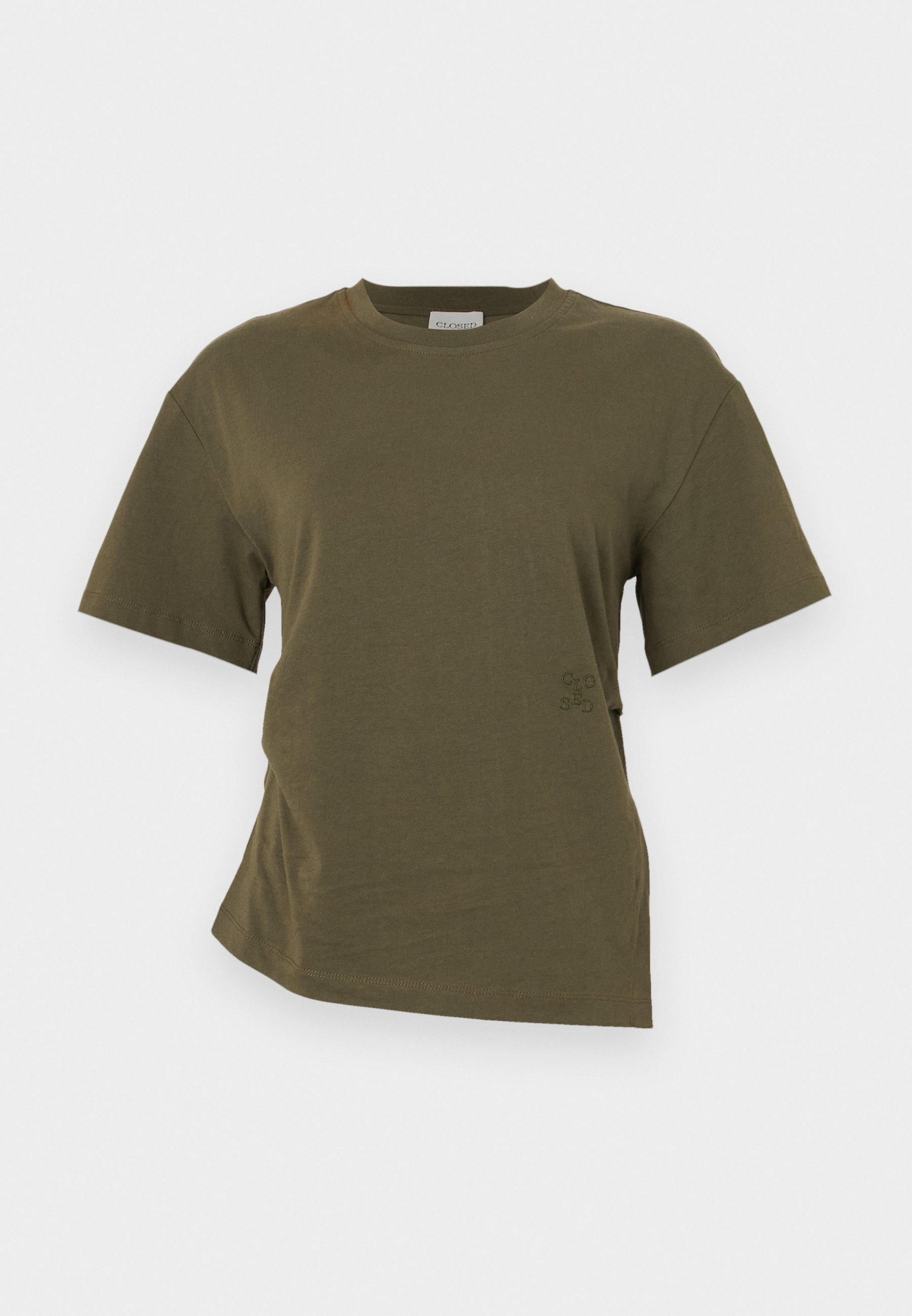 CHIUSO DRAPED - T-shirt basic - verde foresta