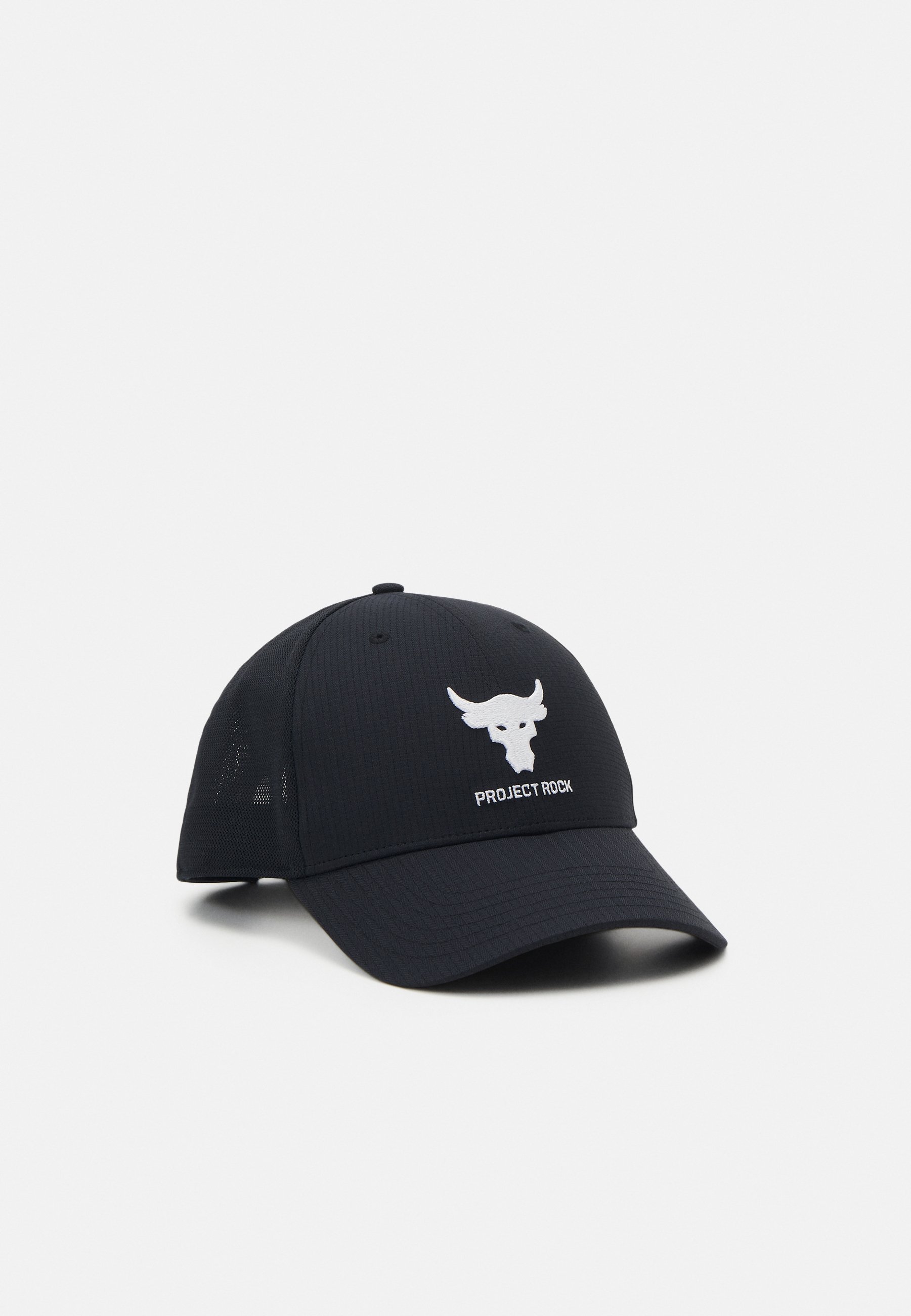 Under Armour PROJECT ROCK TRUCKER UNISEX - Pet - zwart/wit