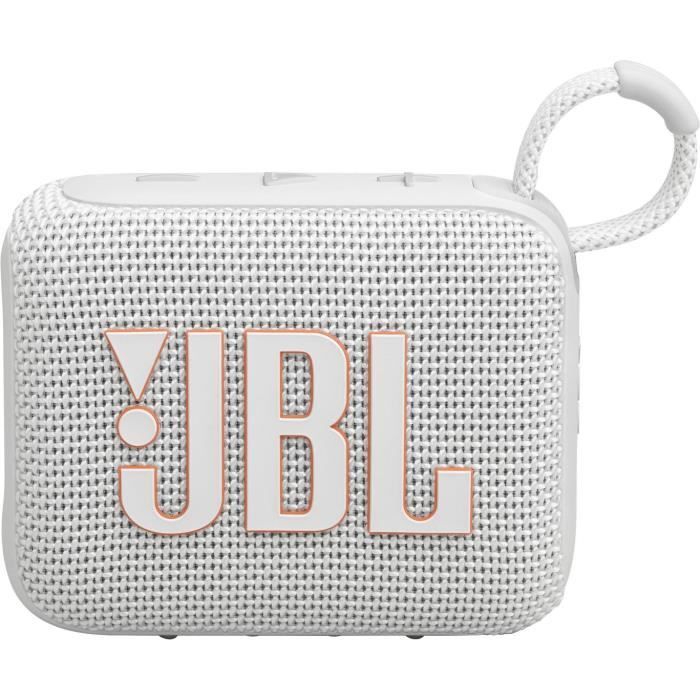 Enceinte Bluetooth ultra-portable - JBL GO 4 - Bluetooth 5.3 - Blanc