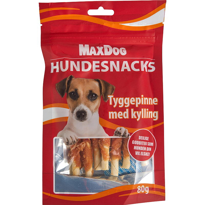 MaxDog Tyggepinner 400 g/kylling, MaxDog
