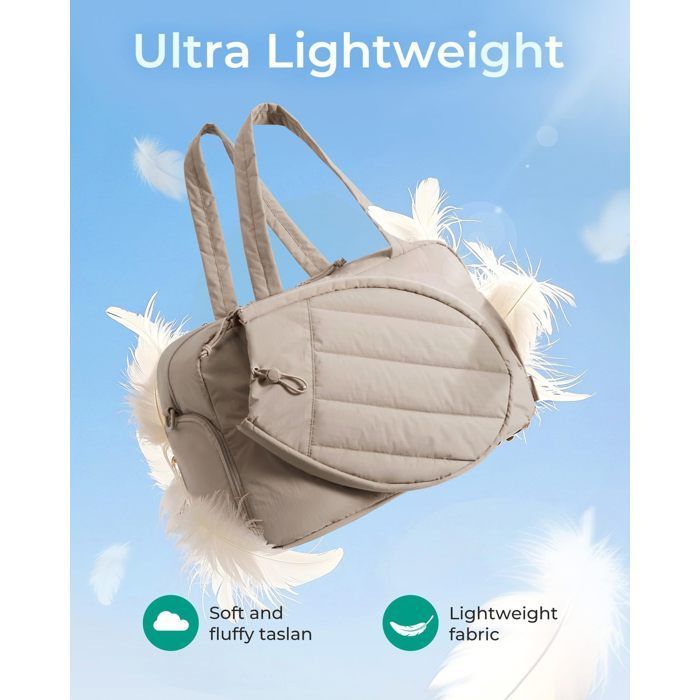 XJYDNCG Sac de Tennis Multifonctionnel pour Raquettes, Sac a Main Sportif Léger pour Hommes et Femmes - Kaki