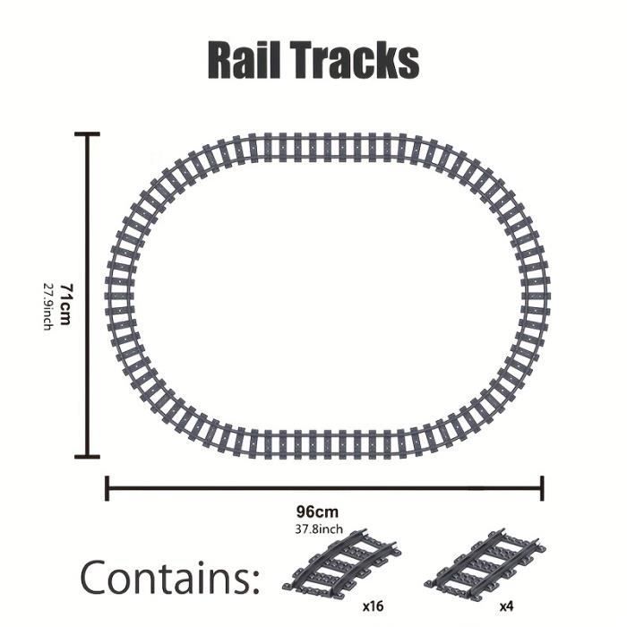 Juguetes eléctricos para niños, bloques de construcción de vías, juguetes de trenes, regalos de Navidad