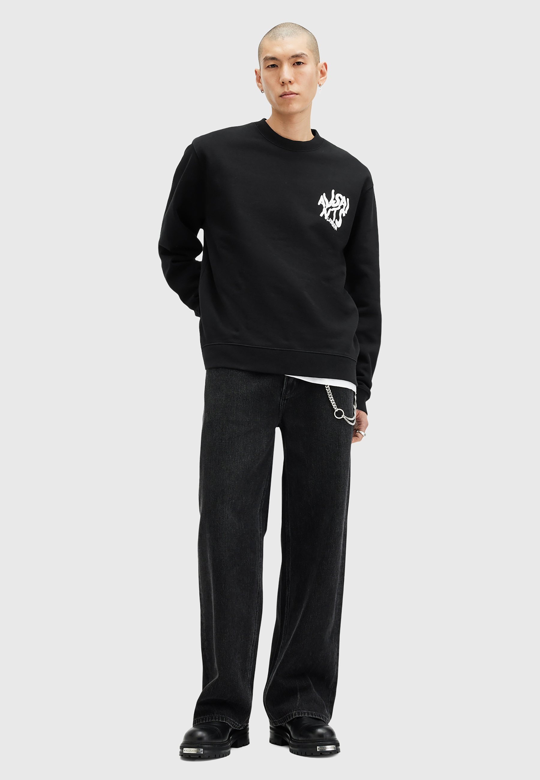 AllSaints ORLANDO CREW - Felpa - nera