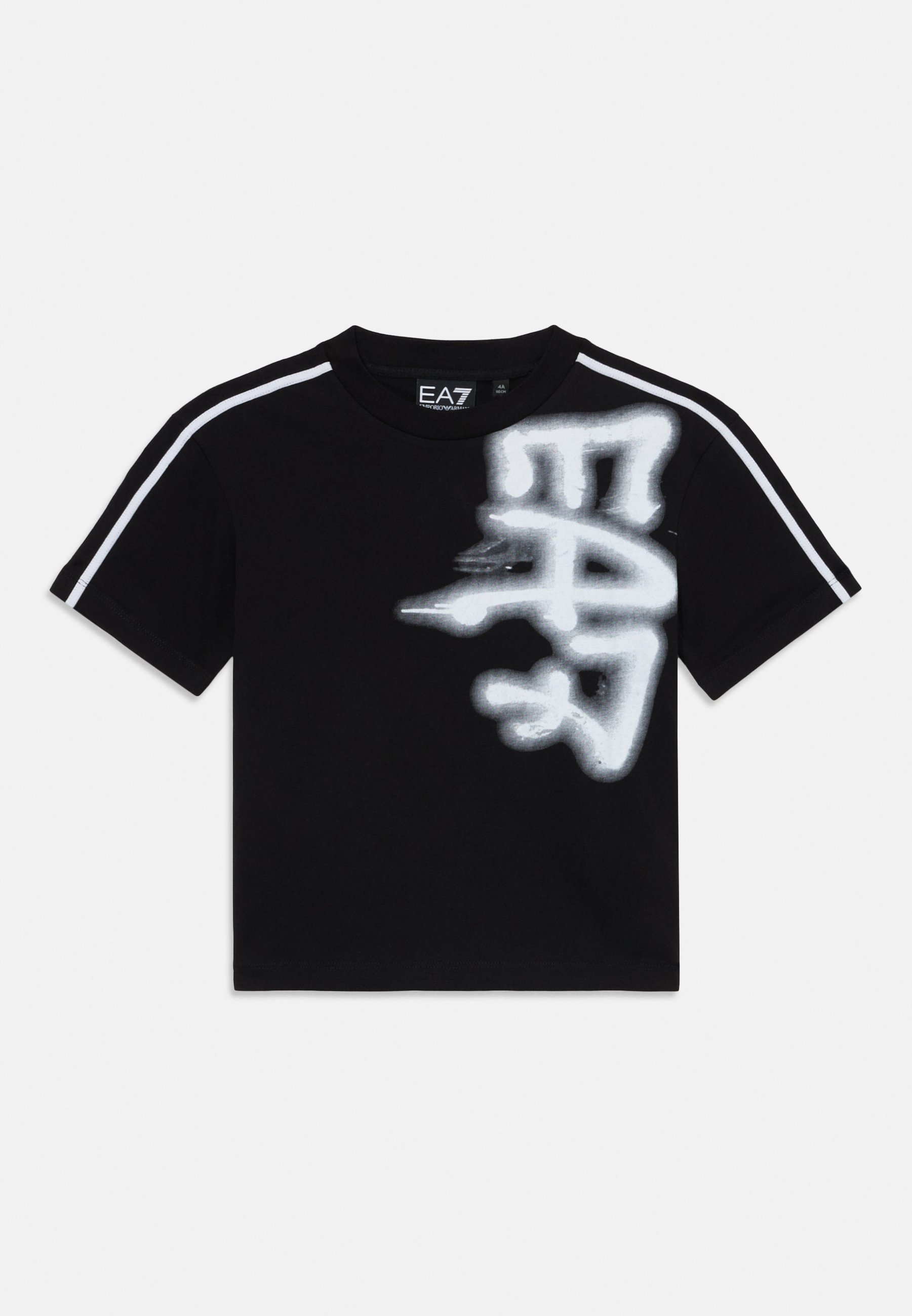EA7 Emporio Armani UNISEX - T-shirt met print - zwart