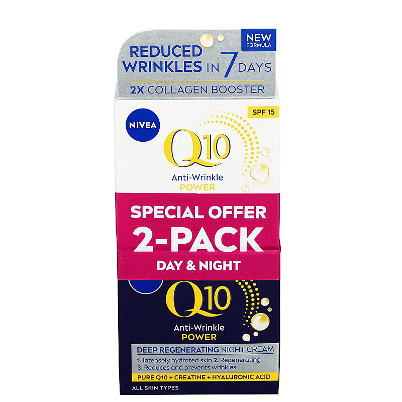Nivea Nivea ansiktskräm 2-pack Q10 Anti-rynkor kraftfull