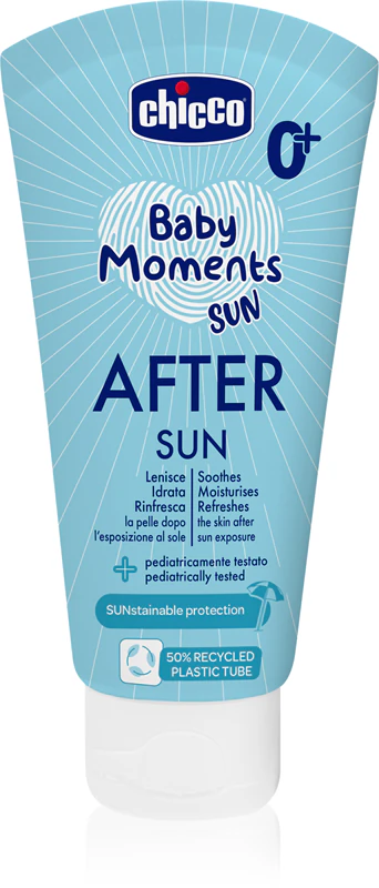 Chicco Baby Moments Sun pleťové mléko po opalování pro miminka od narození