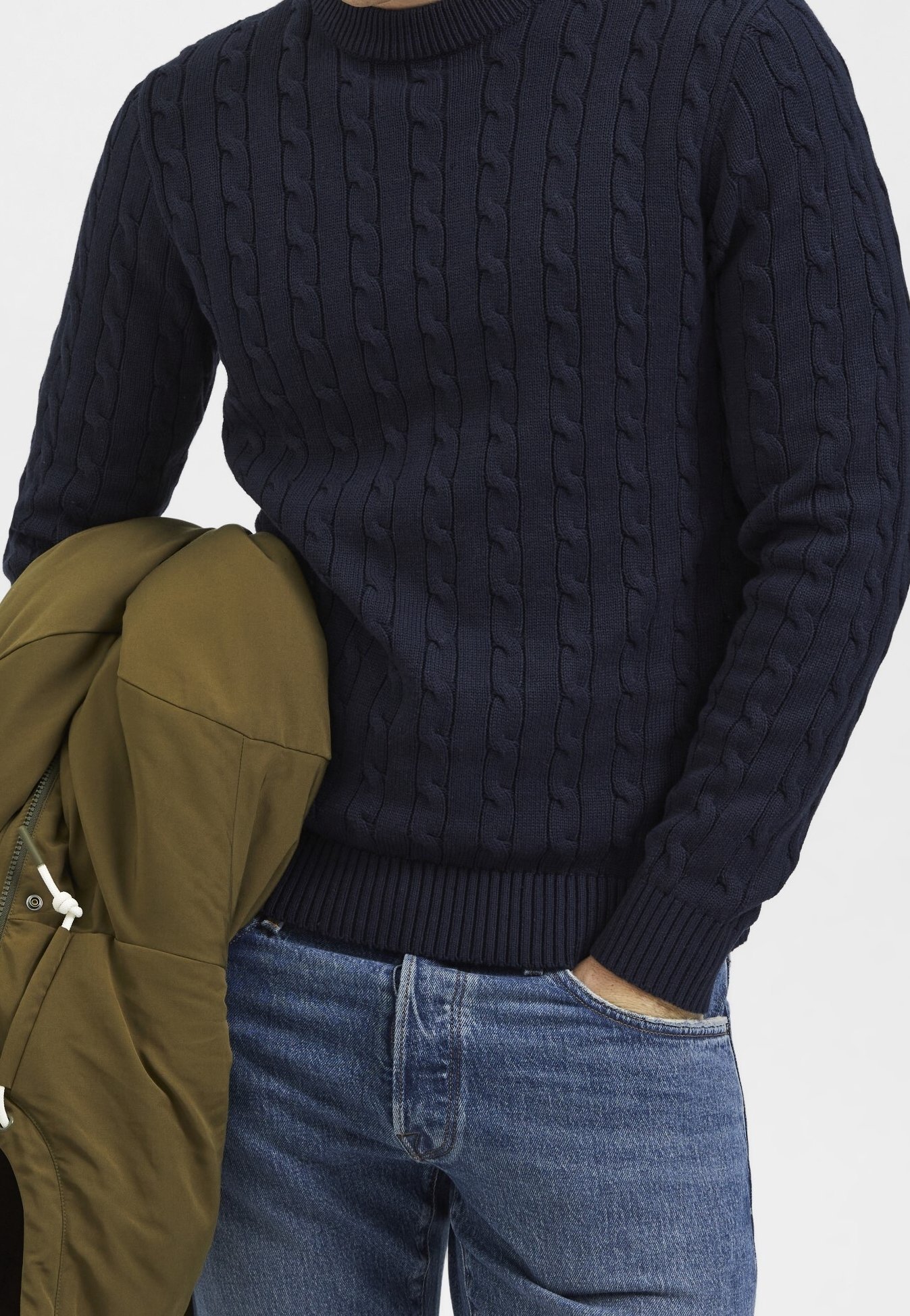 Selected Homme trui - donkerblauw