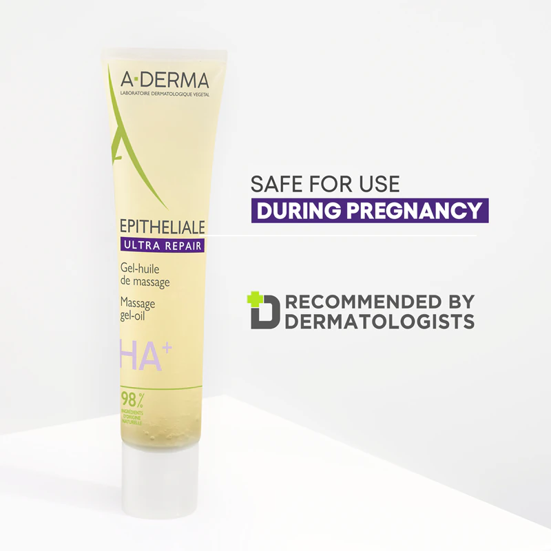A-Derma Epitheliale AH Duo Massage Gel-Olie voor littekens en striemen